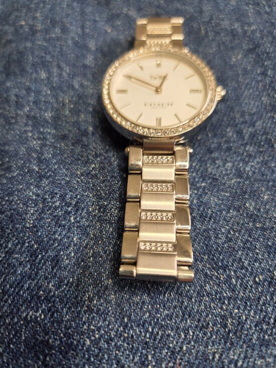 Women\'s - Coach Park Silver Bracelet Watch - Quartz with New Battery main image 7